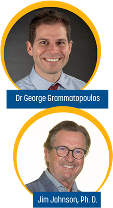 Dr George Grammatopoulos et Jim Johnson, Ph. D.